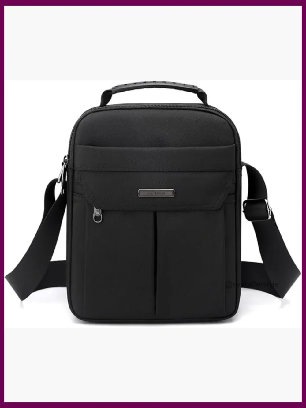 Men's Nylon Messenger Bag Crossbody Shoulder Bag Waterproof Casual Work Travel